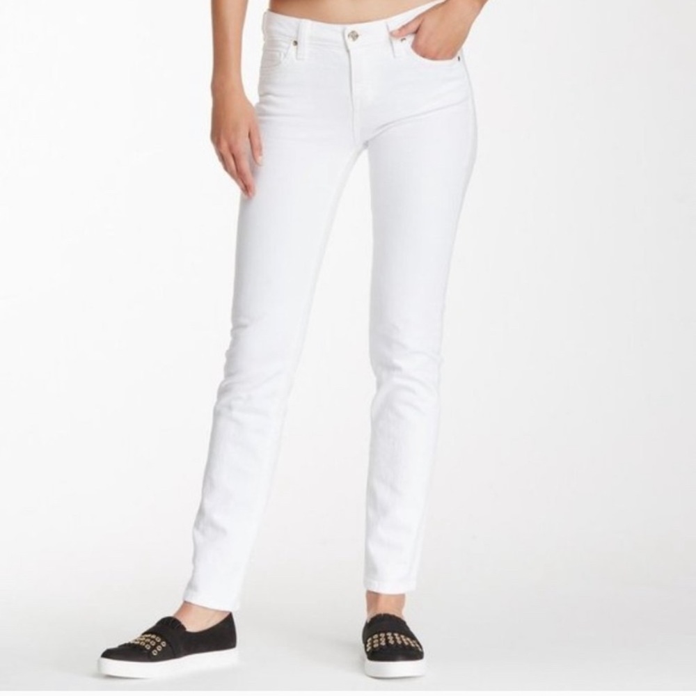 Kate Spade Mid Rise Straight Leg White Jeans
